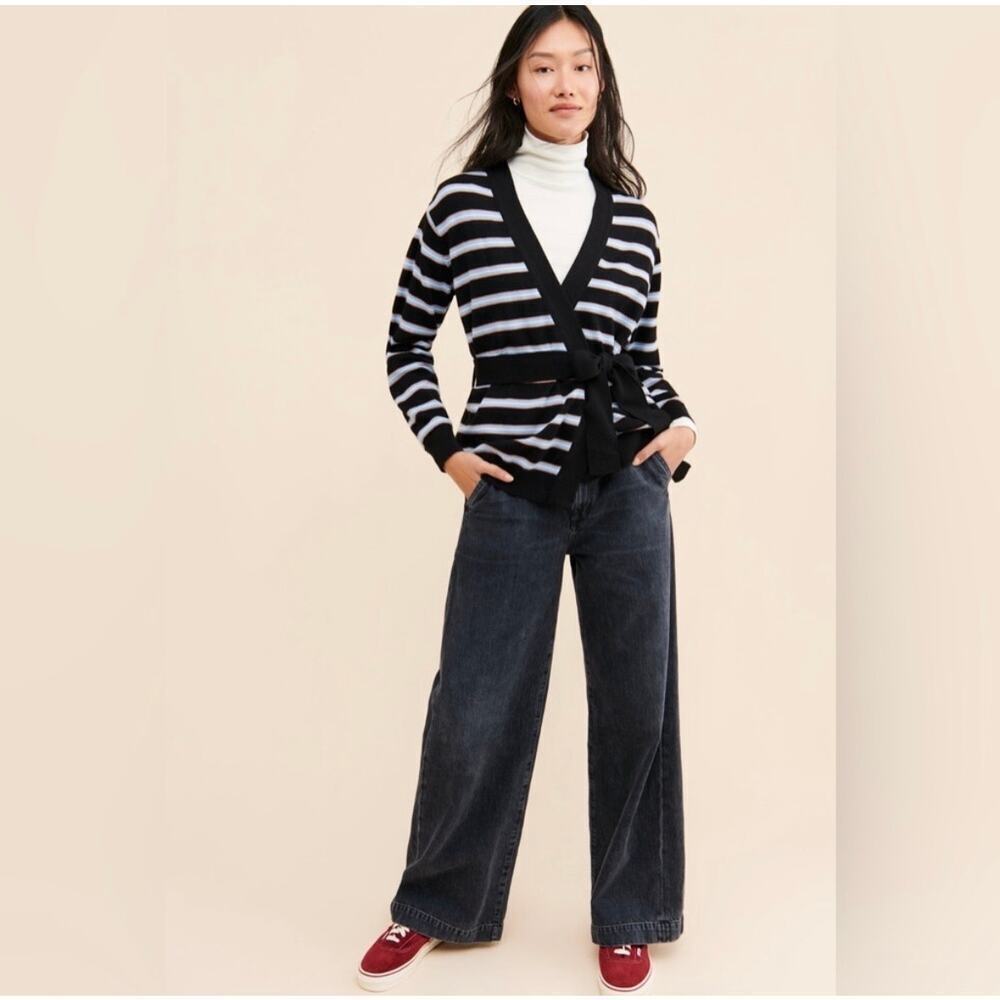 Anthropologie People Tree “Lottie” Wrap Cardigan